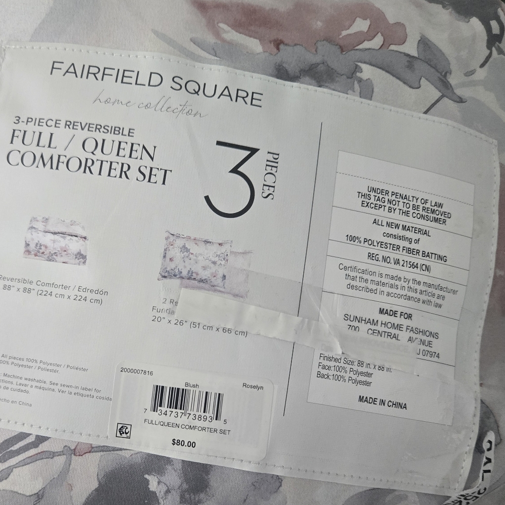 Fairfield 3pc comforter set